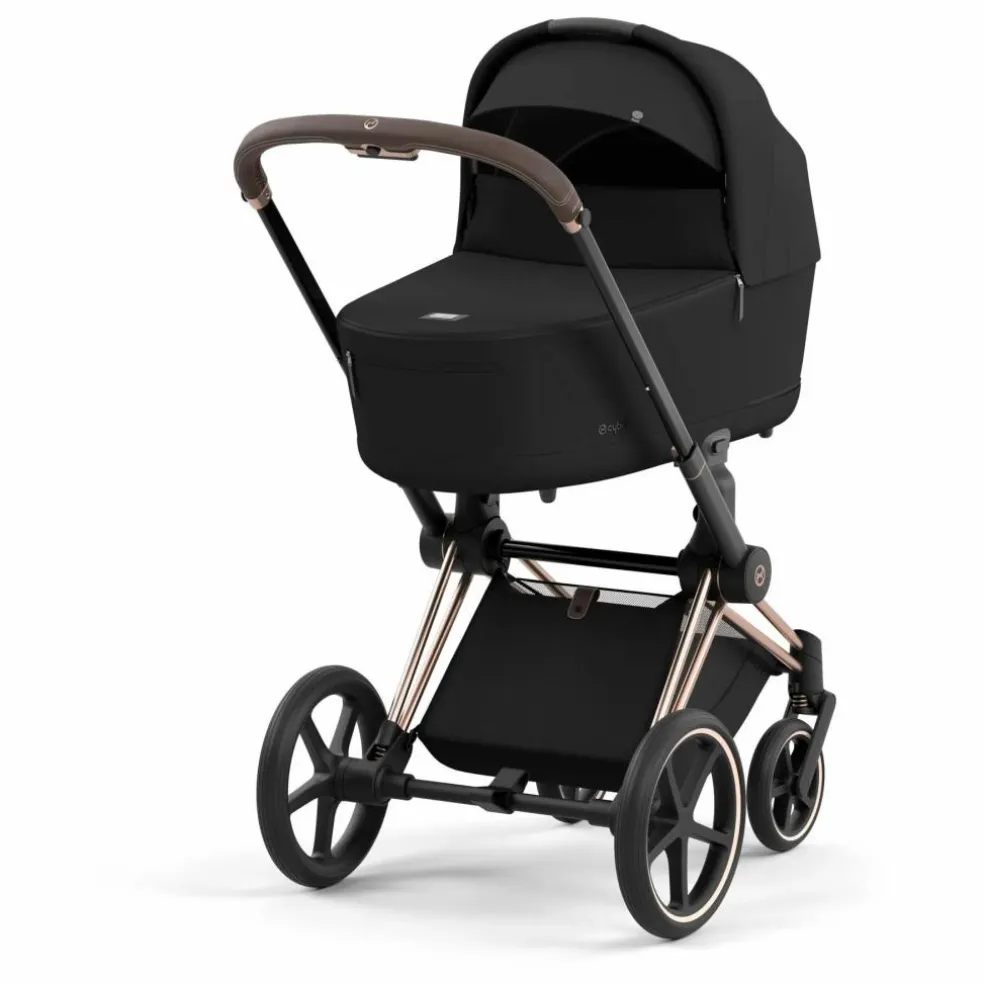 Poussette évolutive Priam châssis rose gold | Noir