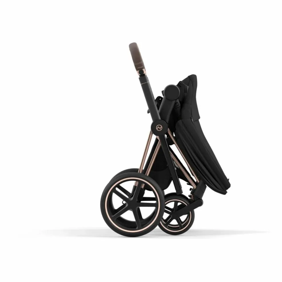 Poussette évolutive Priam châssis rose gold | Noir