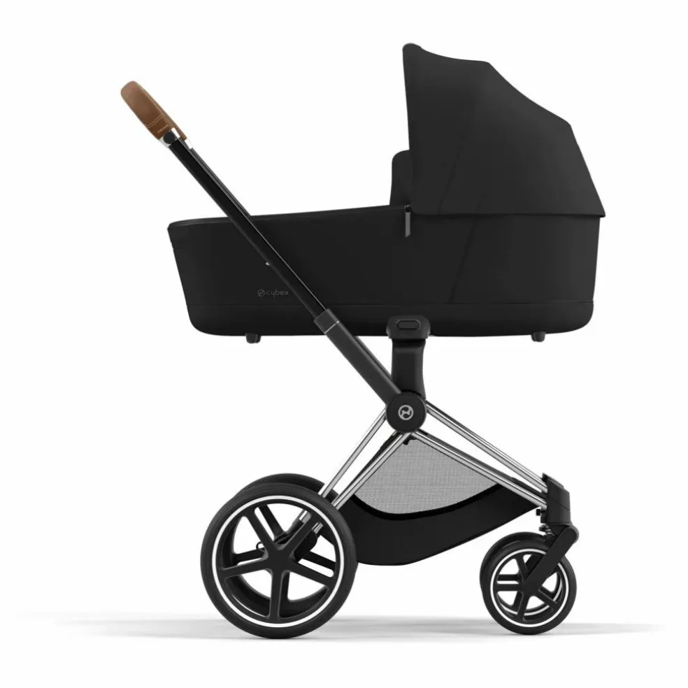 Poussette évolutive Priam châssis chrome | Noir