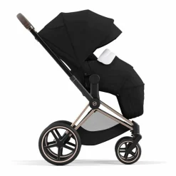 Poussette évolutive Priam 2022 châssis rose gold | Noir