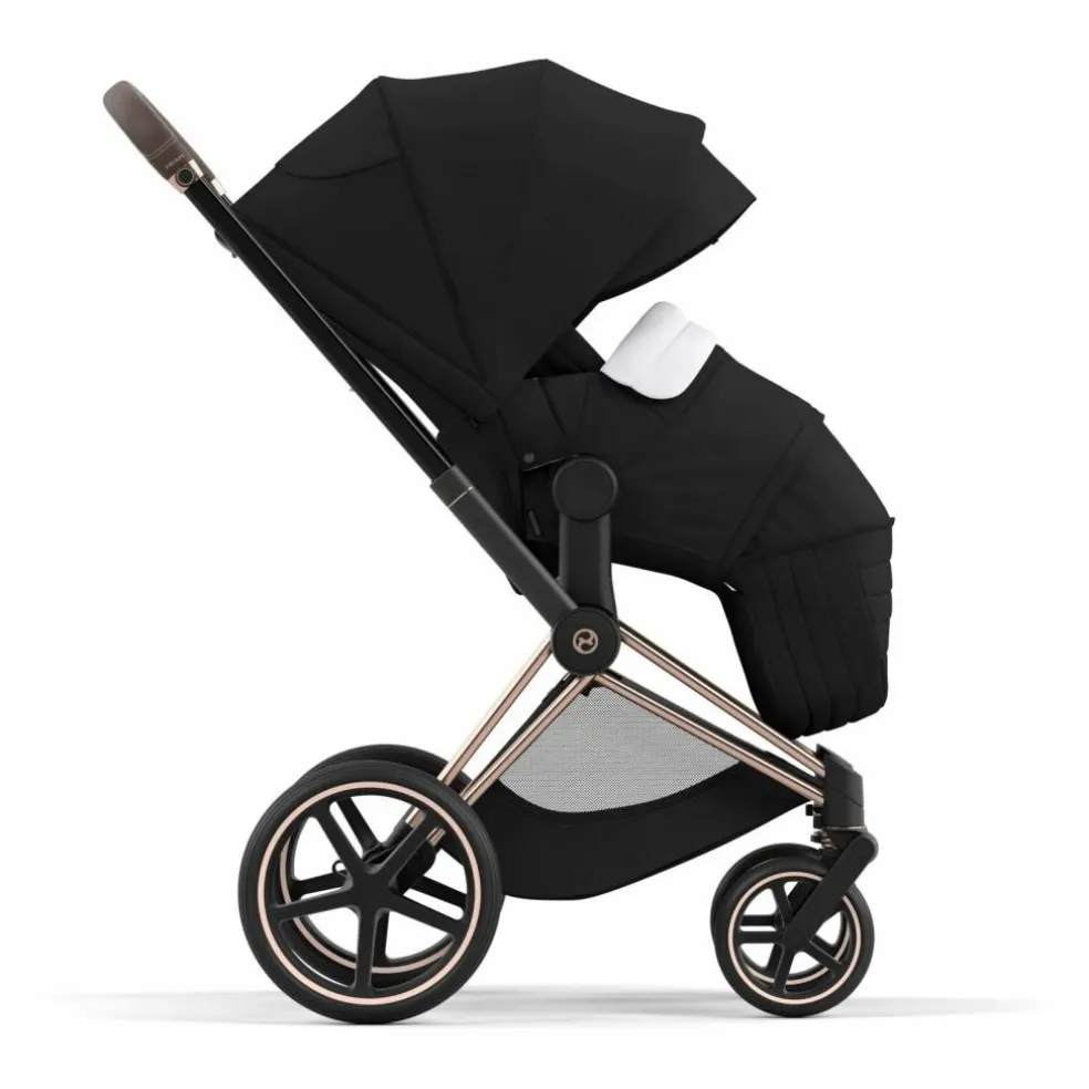 Poussette évolutive Priam 2022 châssis rose gold | Noir