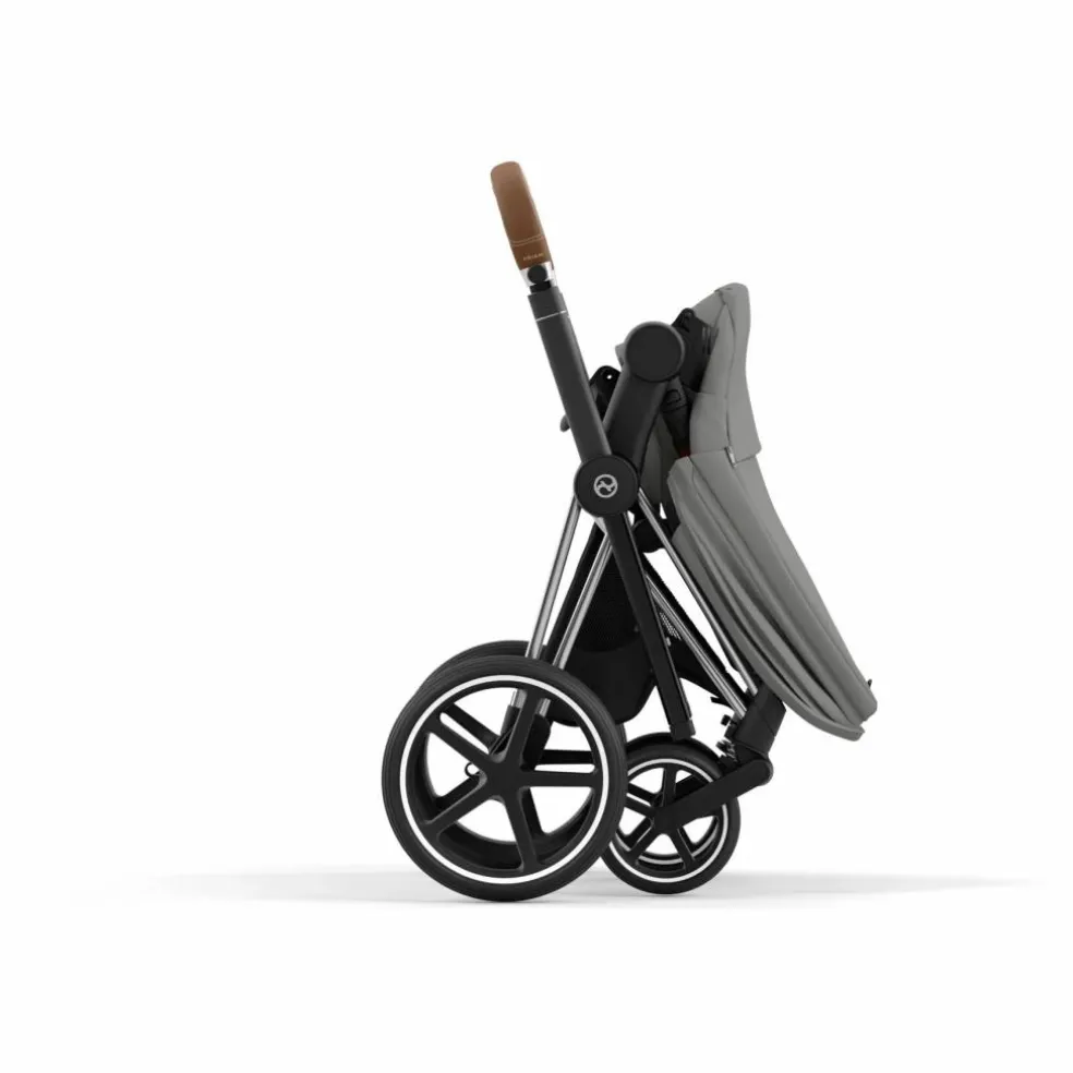 Poussette évolutive Priam châssis chrome | Gris