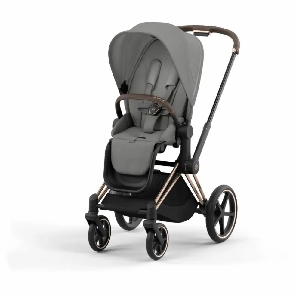Poussette évolutive Priam châssis rose gold | Gris
