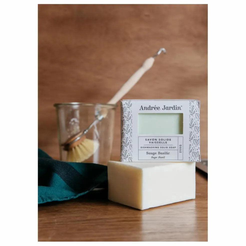 Produit vaisselle solide - Sauge Basilic | Blanc