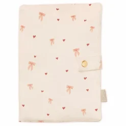 Protège carnet de santé Bows | Rose pâle