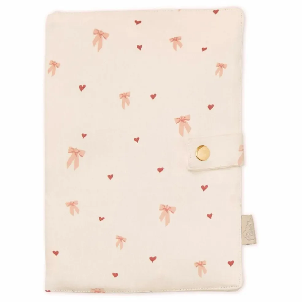 Protège carnet de santé Bows | Rose pâle