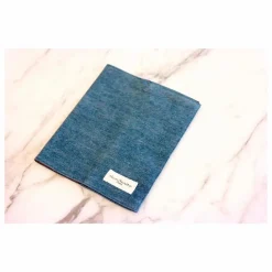 Protège carnet de santé Gabin en denim upcyclé