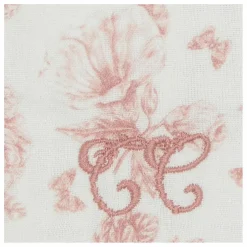 Protège carnet de santé Toile de Jouy | Rose pêche
