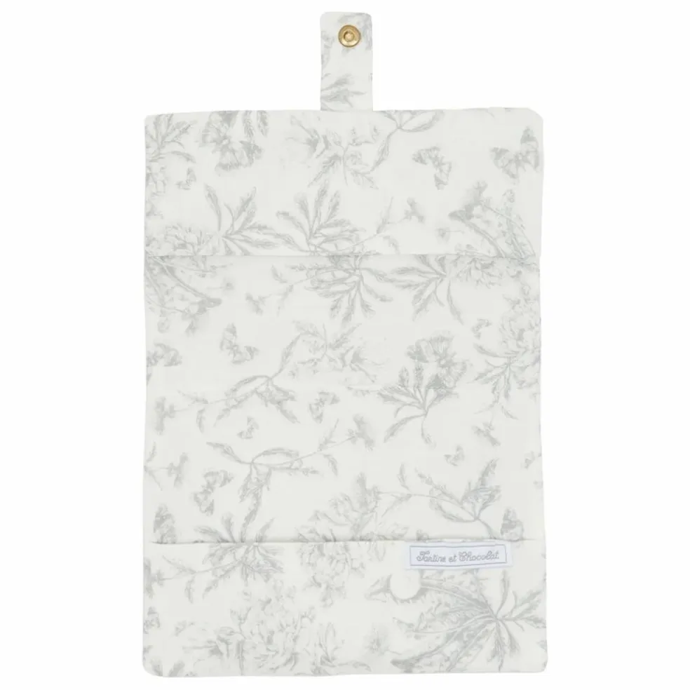 Protège carnet de santé Toile de Jouy | Gris