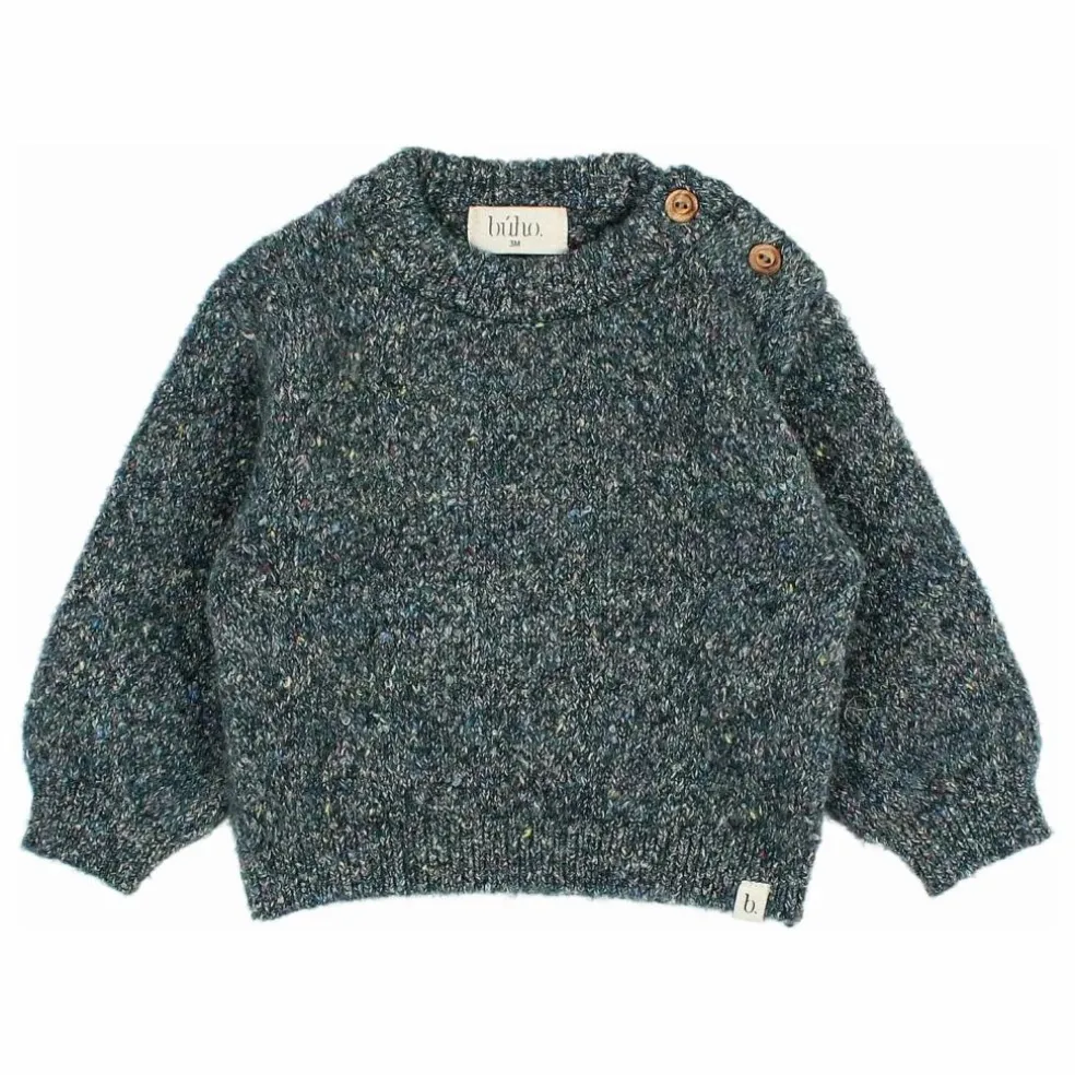 Pull Bébé Fibres Recyclées | Vert Cèdre