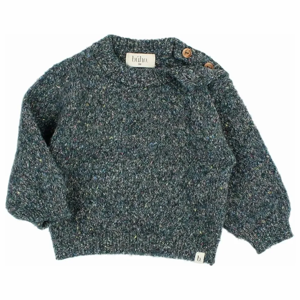 Pull Bébé Fibres Recyclées | Vert Cèdre
