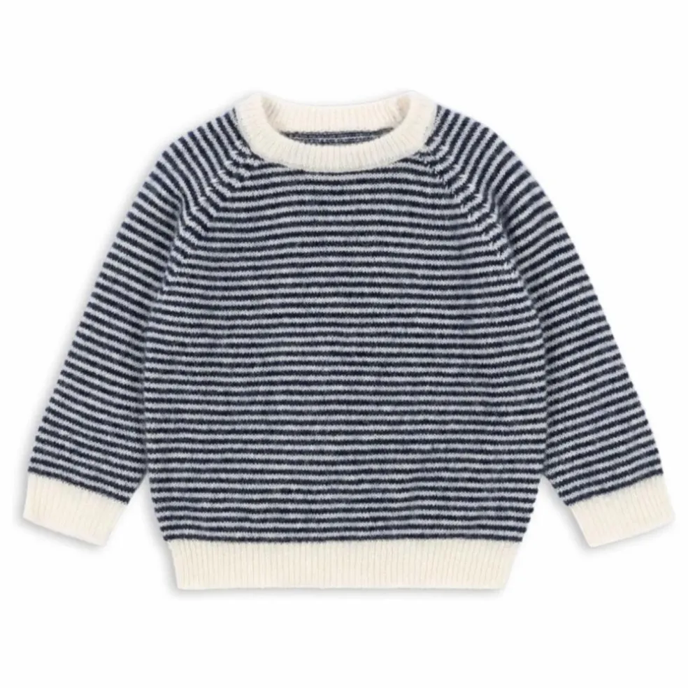 Pull Berle Rayé Laine | Bleu