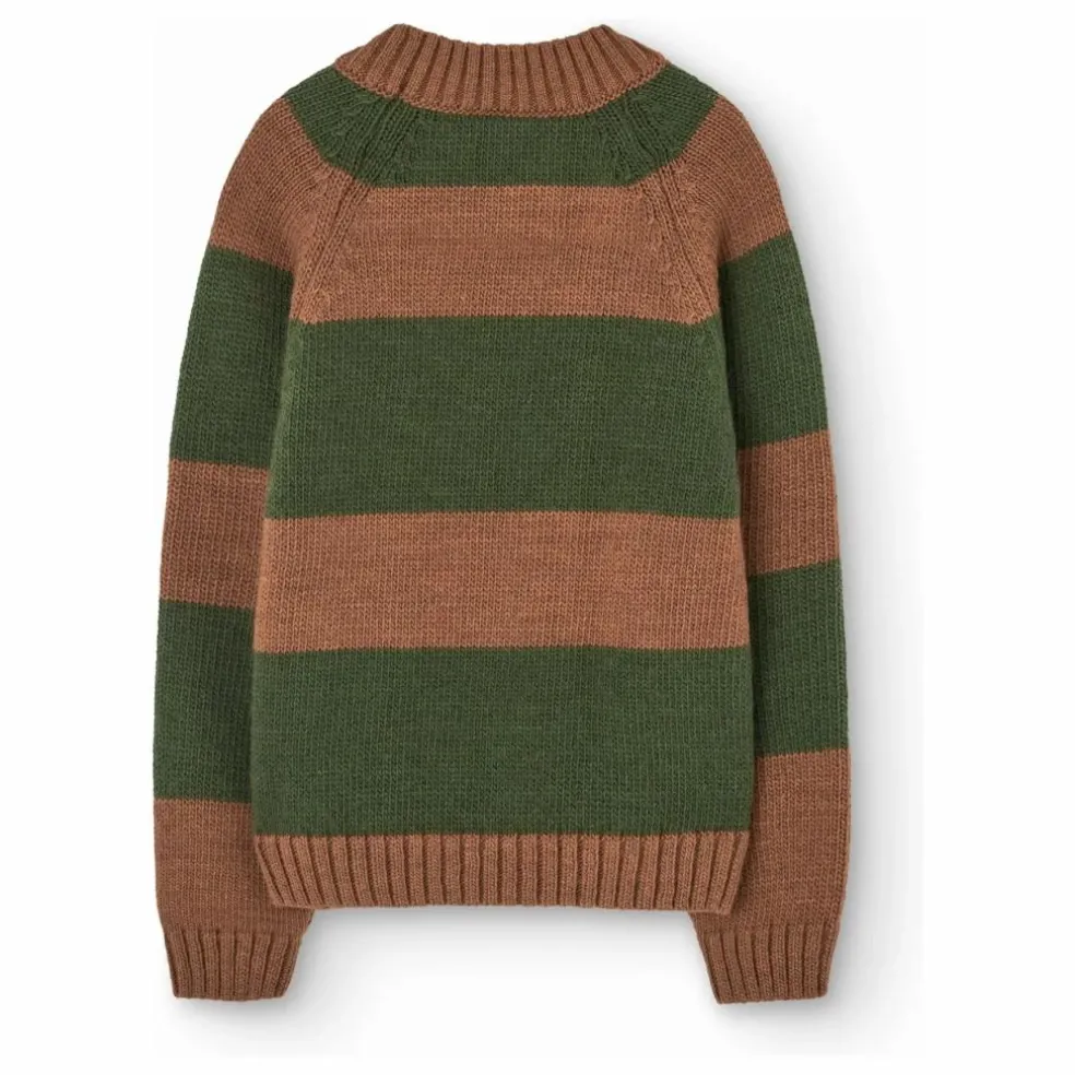 Pull Boxfish Rayé Laine | Marron