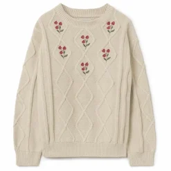 Pull Brodé Maille | Beige