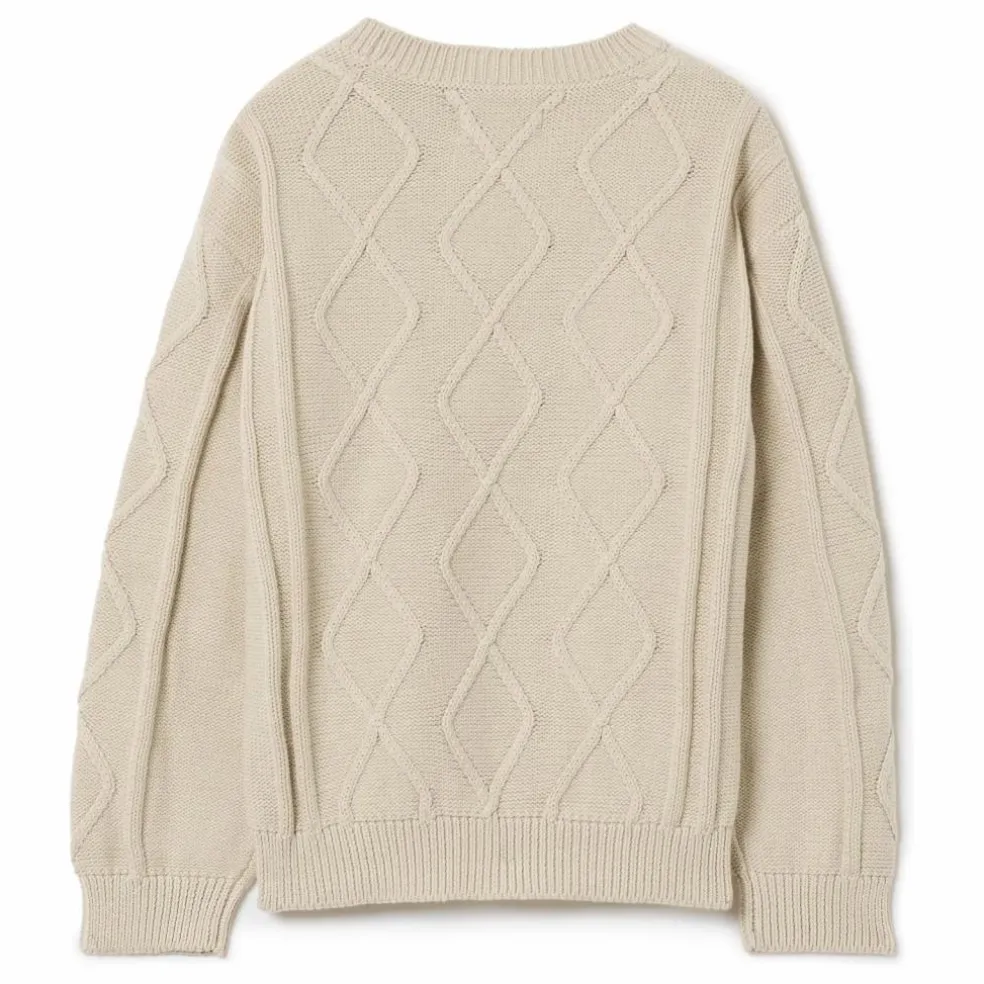 Pull Brodé Maille | Beige