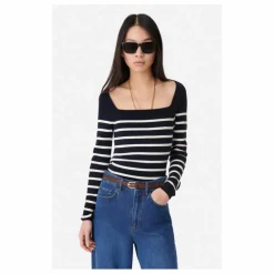 Pull Carla Laine Mérinos | Bleu marine