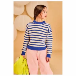 Pull Carla Rayé | Bleu