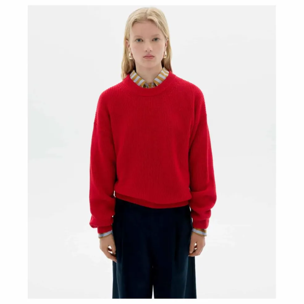 Pull Carmen Coton Bio | Rouge