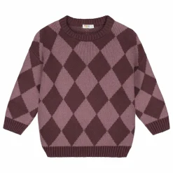 Pull Carreaux Coton Bio | Parme