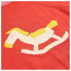 Pull Cheval à Bascule Coton Bio | Rouge