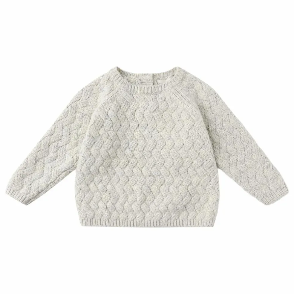 Pull Chiné Fibres Recyclées | Bleu pâle