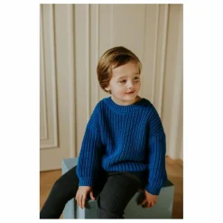 Pull Chunky Coton Bio | Bleu roi