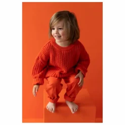 Pull Chunky Coton Bio | Orange sanguine