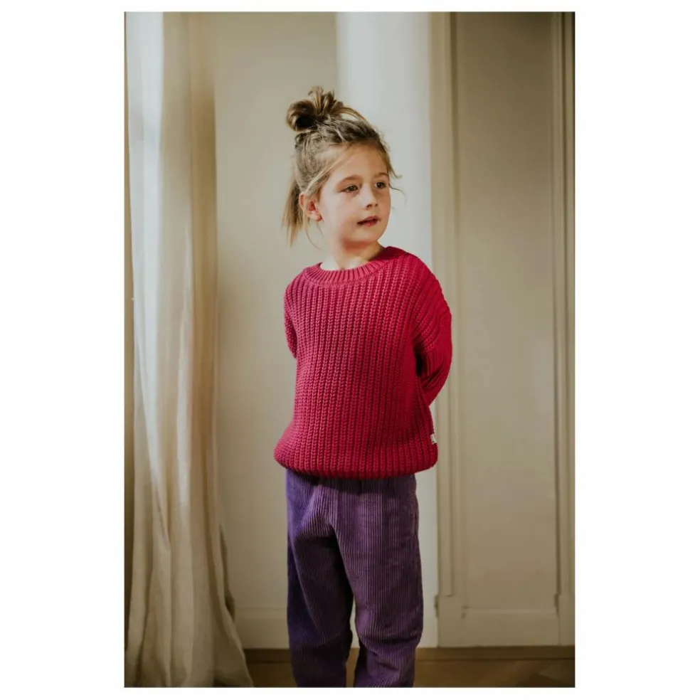 Pull Chunky Coton Bio | Rose fuschia