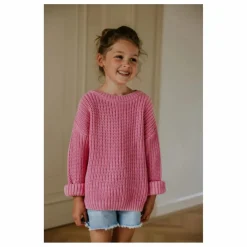 Pull Chunky Coton Bio | Rose bonbon