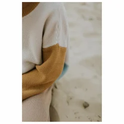 Pull Chunky Coton Bio Color Block | Beige
