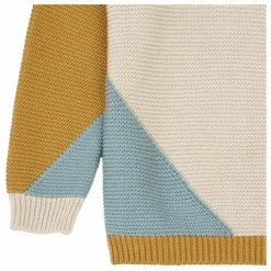 Pull Chunky Coton Bio Color Block | Beige