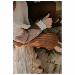 Pull Chunky Coton Bio Color Block | Marron