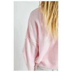 Pull Col Bateau Damsville Laine | Rose chiné