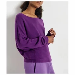 Pull Col Bateau Damsville Laine | Violet