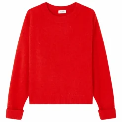 Pull Col Bateau Vitow Alpaga et Laine | Rouge