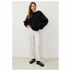 Pull Col Bateau Vitow Alpaga et Laine | Noir