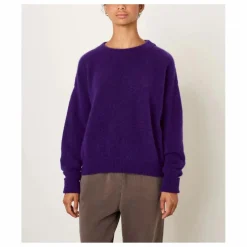 Pull Col Bateau Vitow Alpaga et Laine | Aubergine