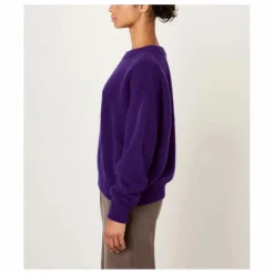 Pull Col Bateau Vitow Alpaga et Laine | Aubergine