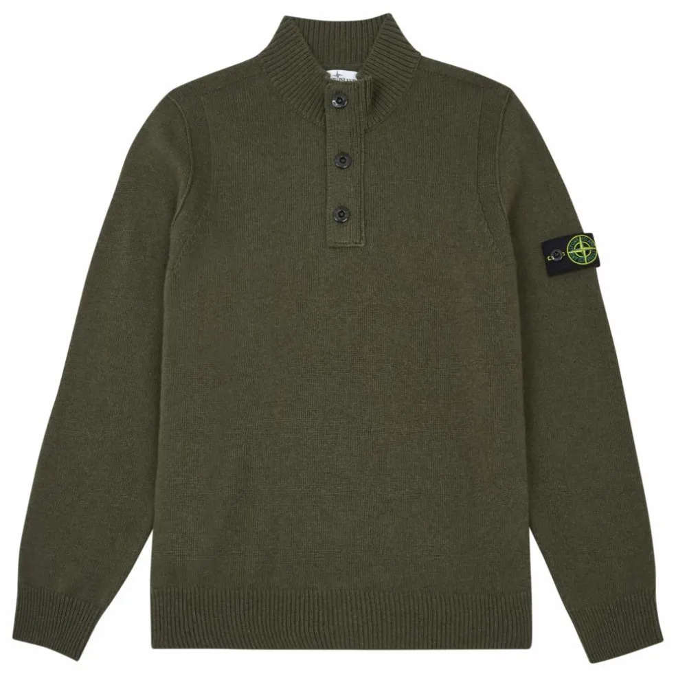 Pull Col Camionneur | Vert kaki