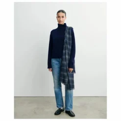 Pull Col Montant Manches Marteau Cachemire | Rouge