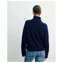 Pull Col Montant Manches Marteau Cachemire | Rouge
