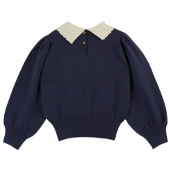 Pull Col Pierrot | Bleu marine
