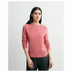 Pull Col Rond 4 Fils CachemireG58023 | Rose bonbon