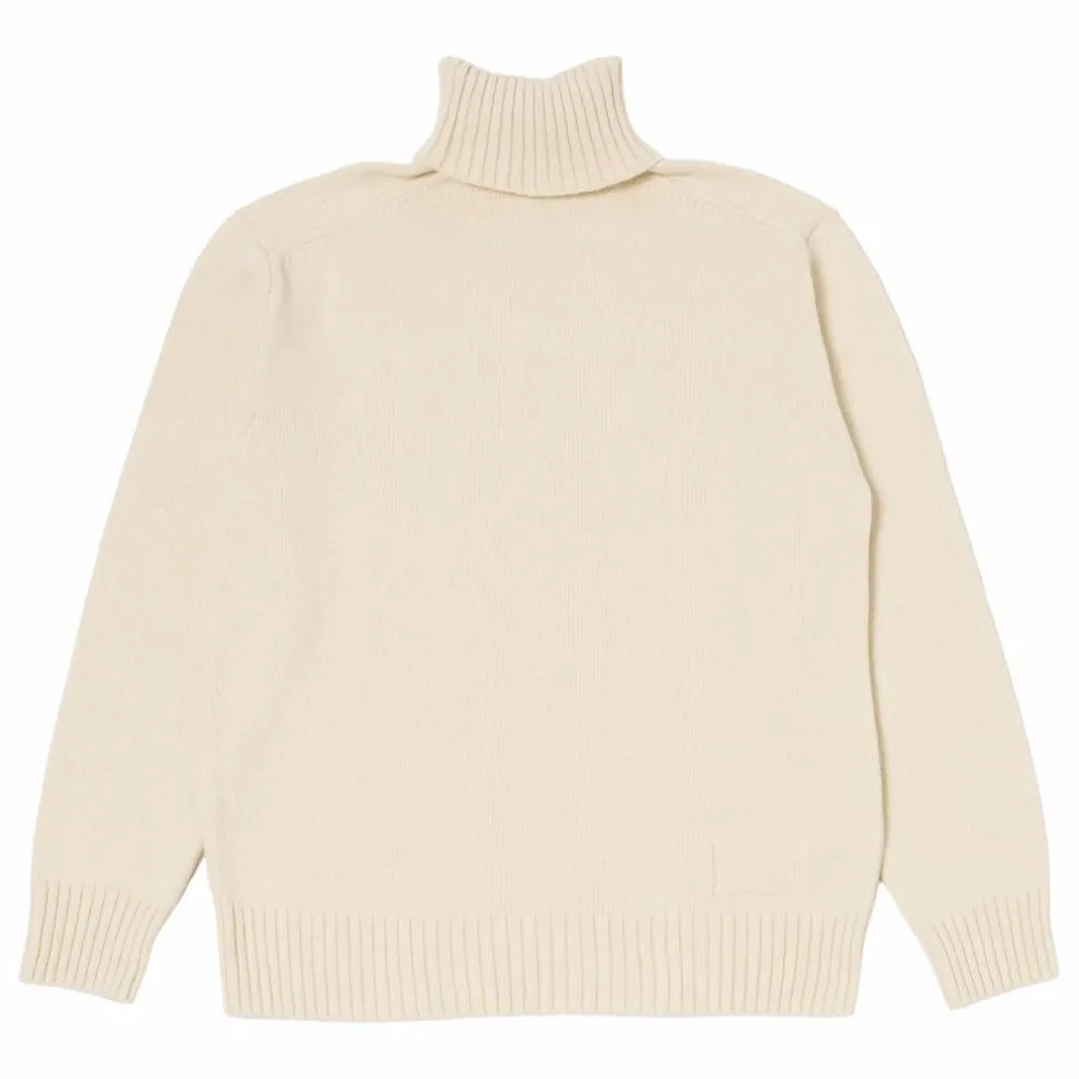 Pull Col Roulé | Ecru