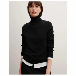 Pull Col Roulé Classique Cachemire | Gris anthracite