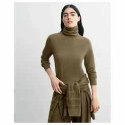 Pull Col Roulé Classique Cachemire | Beige