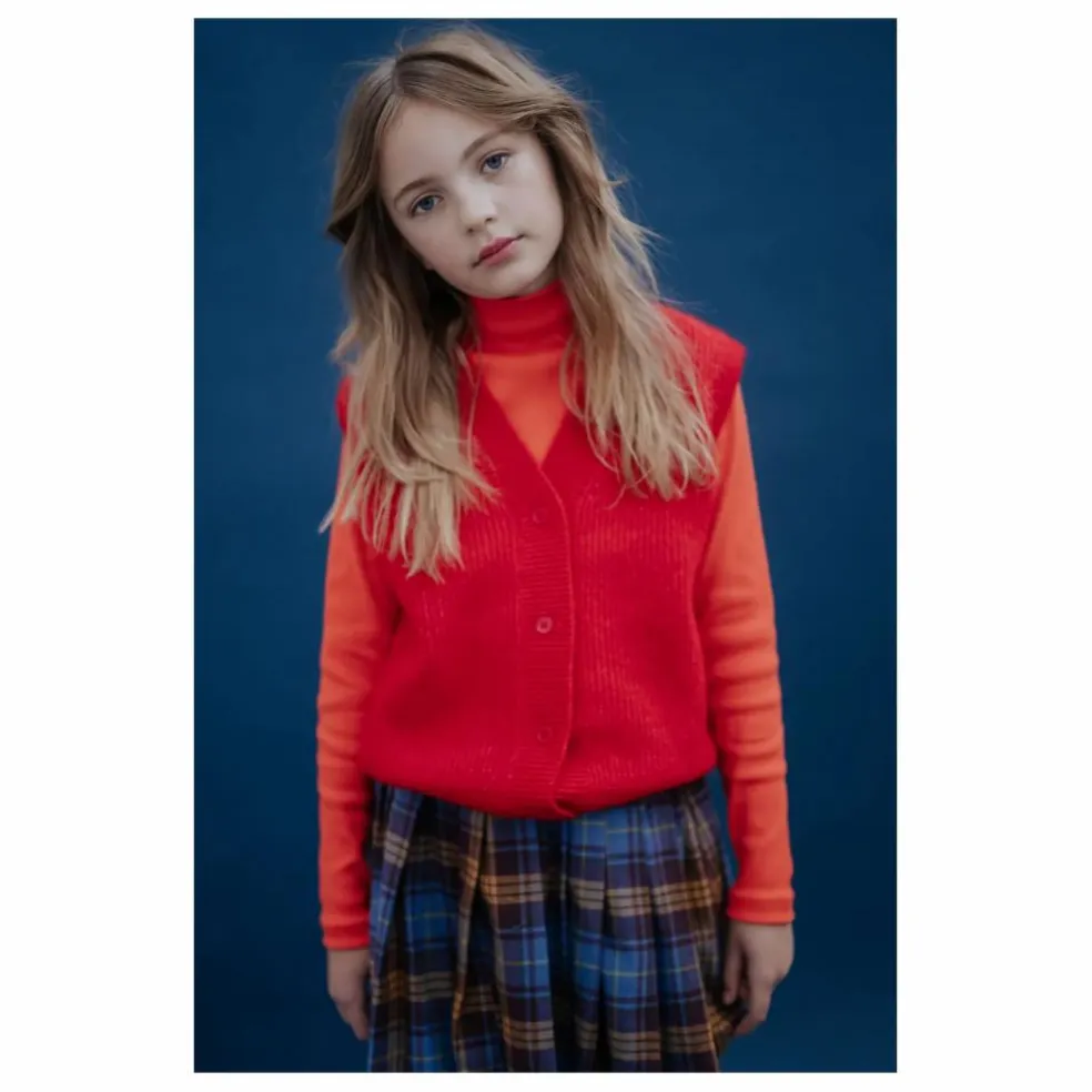 Pull Col Roulé Coton Bio | Orange