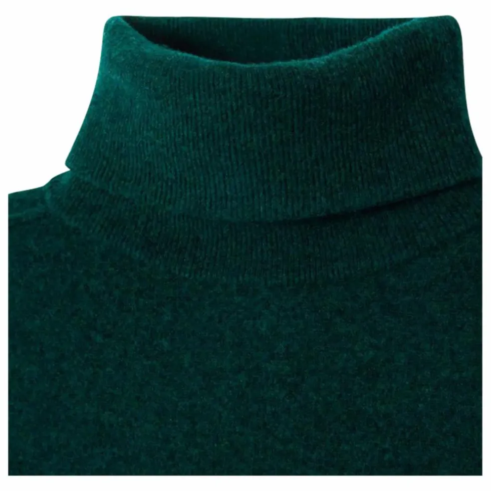 Pull Col Roulé Raxow Laine | Vert foncé