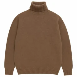 Pull Col Roulé Seamless Laine | Marron
