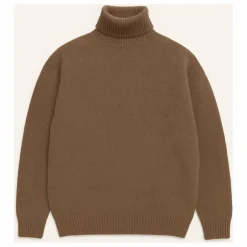 Pull Col Roulé Seamless Laine | Marron